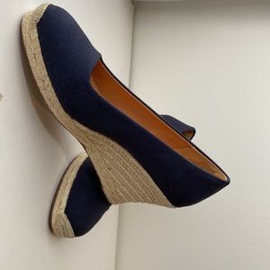 J Crew Espadrille Navy Size 7 1/2